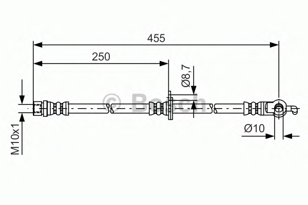 BOSCH Gumifékcső 1987481390_BOSCH