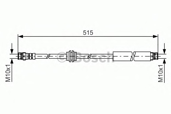 BOSCH Gumifékcső 1987481448_BOSCH