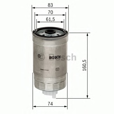 BOSCH Üzemanyagszűrő 1457434174_BOSCH