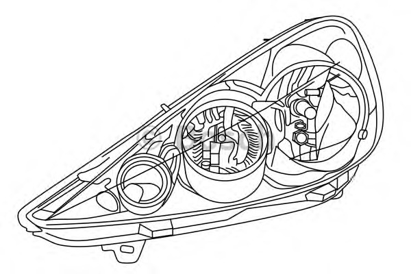 BOSCH Fényszóró 0318162213_BOSCH