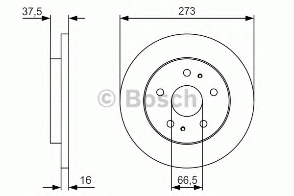 BOSCH Első féktárcsa 0986479R02_BOSCH