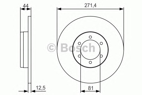 BOSCH Első féktárcsa 0986479R03_BOSCH