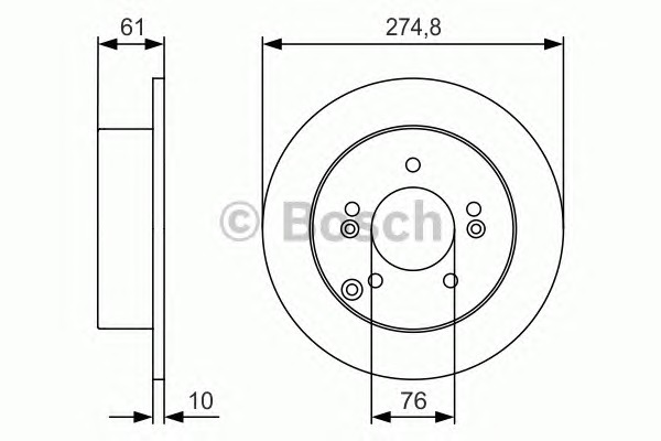 BOSCH Féktárcsa, mind 0986479R10_BOSCH