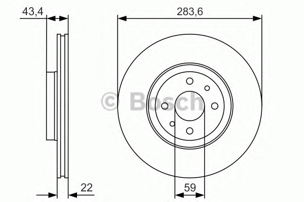 BOSCH Első féktárcsa 0986479R17_BOSCH