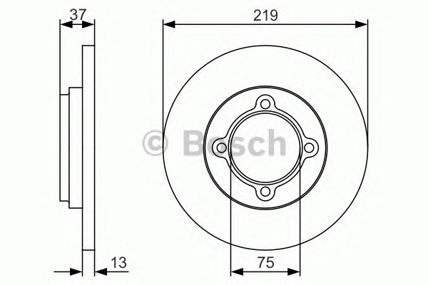 BOSCH Féktárcsa, mind 0986479R62_BOSCH