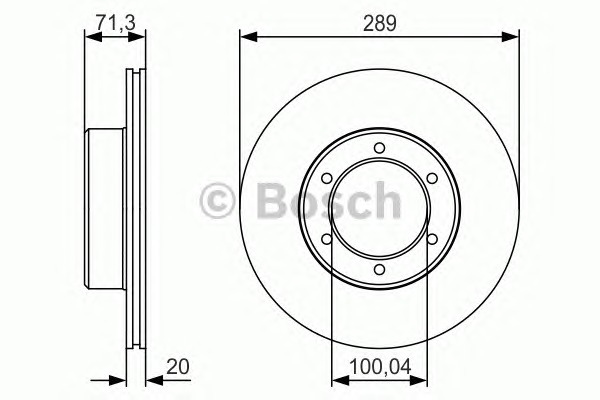 BOSCH Első féktárcsa 0986479S24_BOSCH