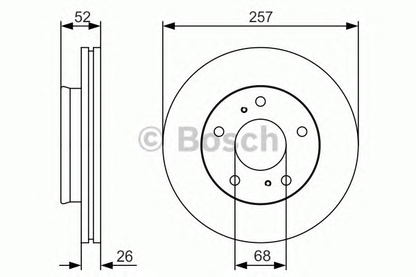 BOSCH Első féktárcsa 0986479S89_BOSCH