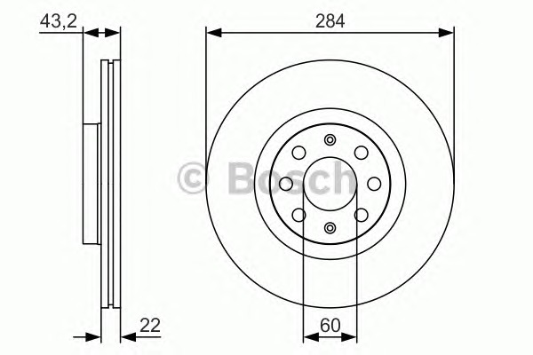 BOSCH Első féktárcsa 0986479S91_BOSCH