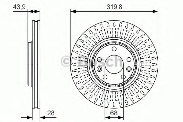 BOSCH Első féktárcsa 0986479S94_BOSCH