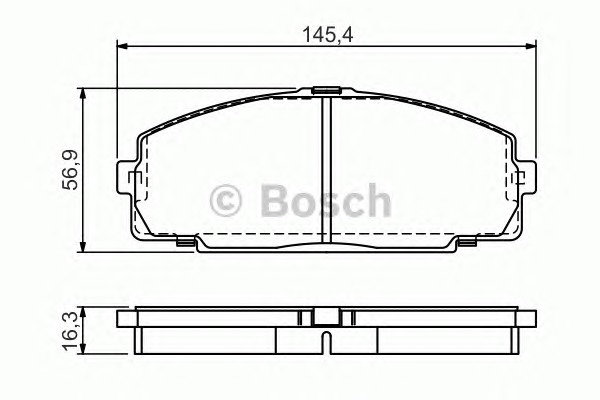 BOSCH Első fékbetét 0986495058_BOSCH