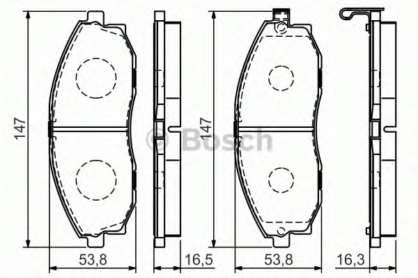 BOSCH Első fékbetét 0986495065_BOSCH