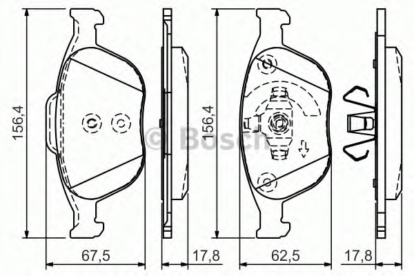 BOSCH Első fékbetét 0986495066_BOSCH