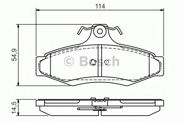 BOSCH Hátsó fékbetét 0986495068_BOSCH