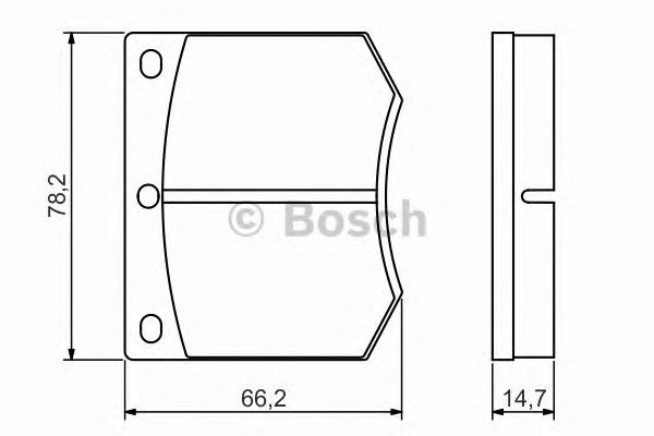 BOSCH Első fékbetét 0986495079_BOSCH