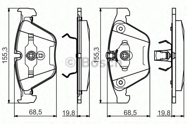 BOSCH Első fékbetét 0986495082_BOSCH