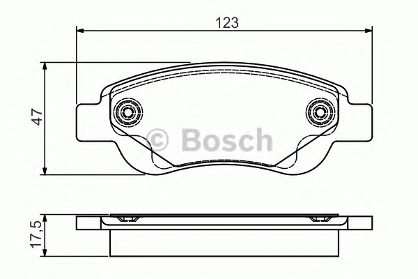 BOSCH Első fékbetét 0986495085_BOSCH