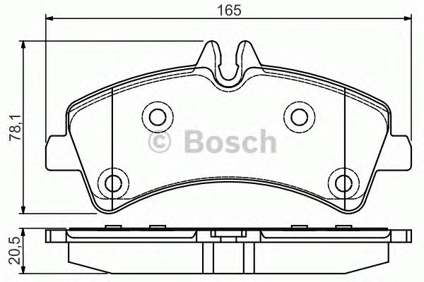 BOSCH Hátsó fékbetét 0986495099_BOSCH