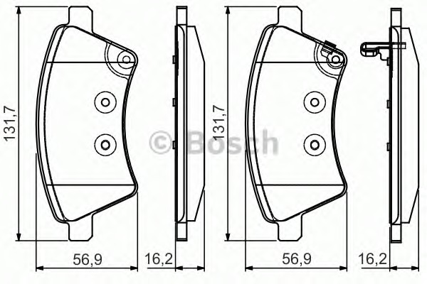 BOSCH Első fékbetét 0986495101_BOSCH