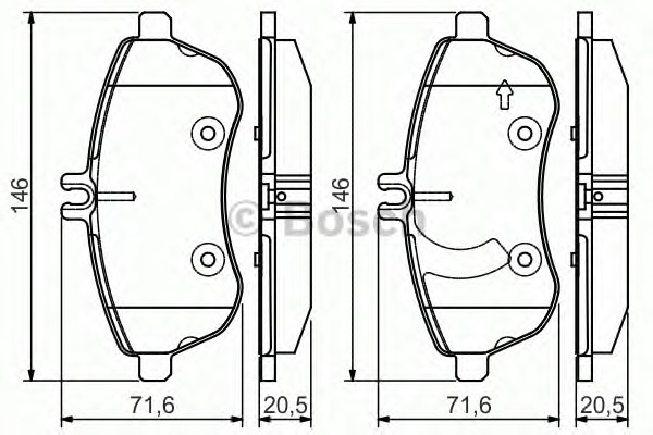 BOSCH Első fékbetét 0986495104_BOSCH