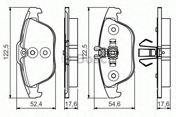 BOSCH Hátsó fékbetét 0986495105_BOSCH