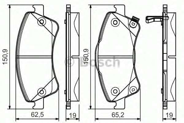 BOSCH Első fékbetét 0986495106_BOSCH