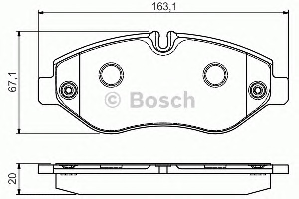 BOSCH Első fékbetét 0986495113_BOSCH