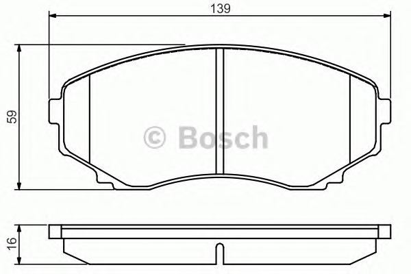 BOSCH Első fékbetét 0986495131_BOSCH