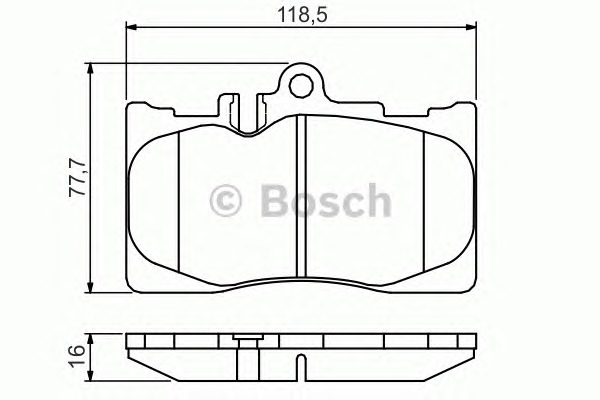 BOSCH Első fékbetét 0986495138_BOSCH