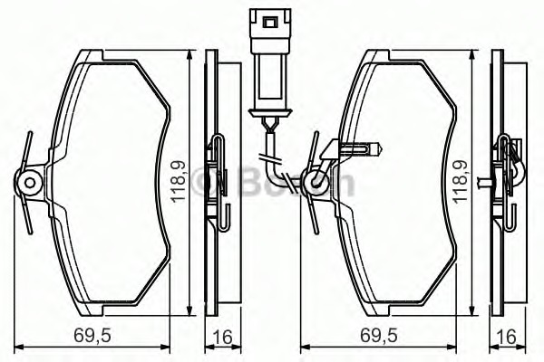 BOSCH Első fékbetét 0986495142_BOSCH