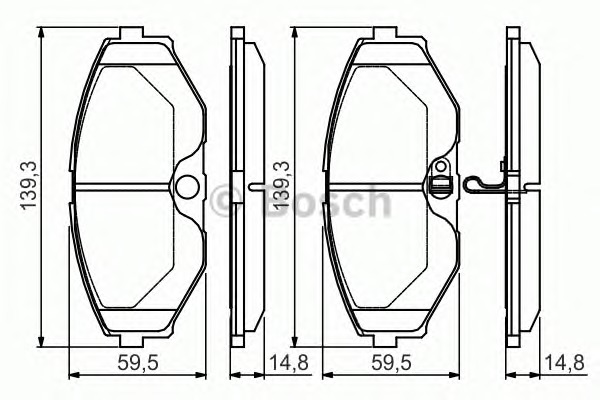 BOSCH Első fékbetét 0986495147_BOSCH