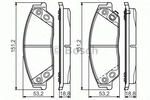 BOSCH Első fékbetét 0986495149_BOSCH