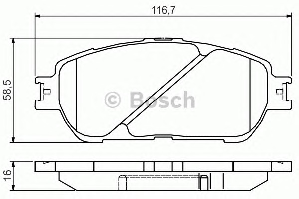 BOSCH Első fékbetét 0986495160_BOSCH