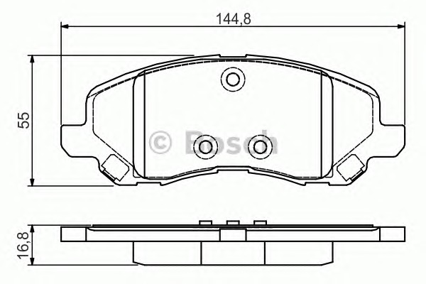 BOSCH Első fékbetét 0986495170_BOSCH