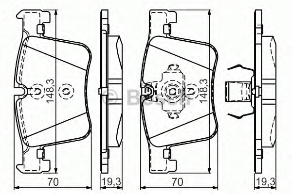 BOSCH Első fékbetét 0986TB3149_BOSCH