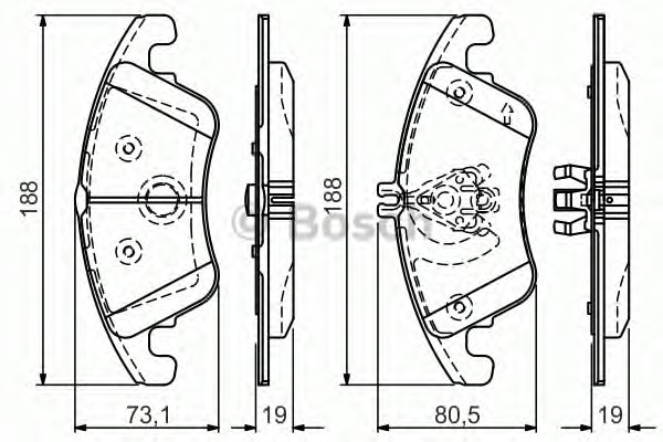 BOSCH Első fékbetét 0986TB3152_BOSCH