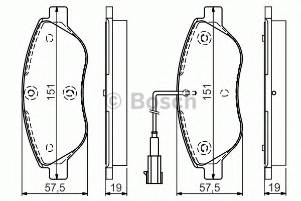 BOSCH Első fékbetét 0986TB3155_BOSCH