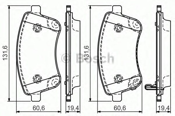 BOSCH Első fékbetét 0986TB3156_BOSCH