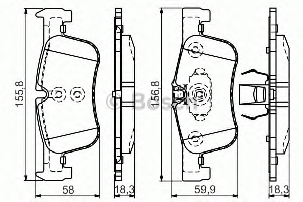 BOSCH Első fékbetét 0986TB3157_BOSCH