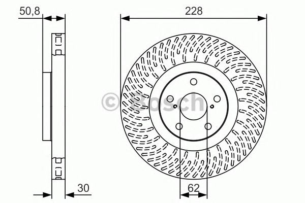 BOSCH Féktárcsa, mind 0986479T29_BOSCH