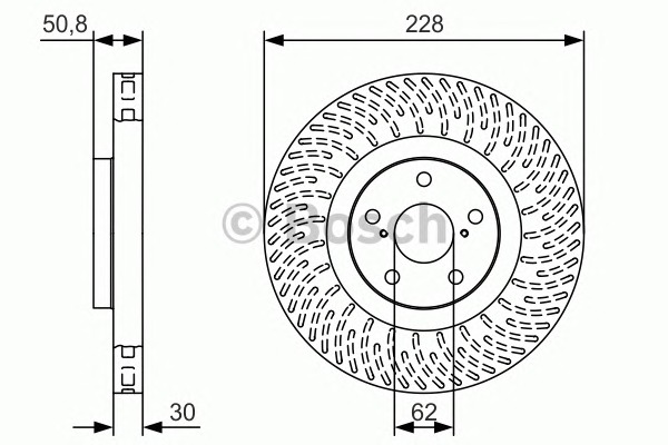 BOSCH Féktárcsa, mind 0986479T30_BOSCH