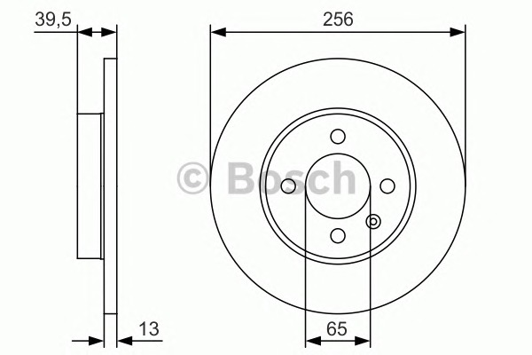 BOSCH Első féktárcsa 0986479T48_BOSCH