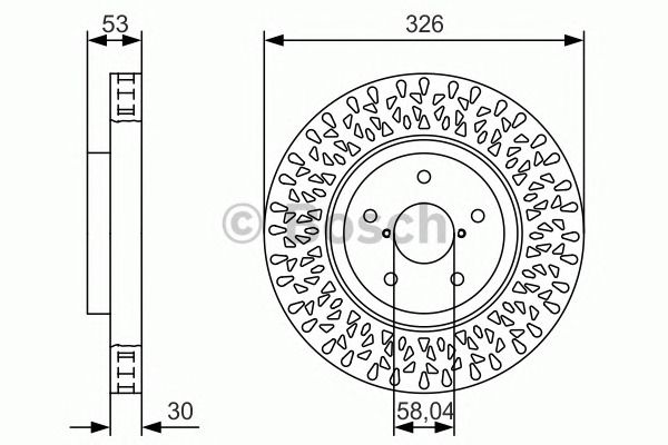 BOSCH Féktárcsa, mind 0986479U39_BOSCH