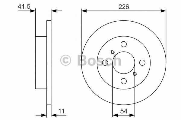 BOSCH Féktárcsa, mind 0986479U51_BOSCH