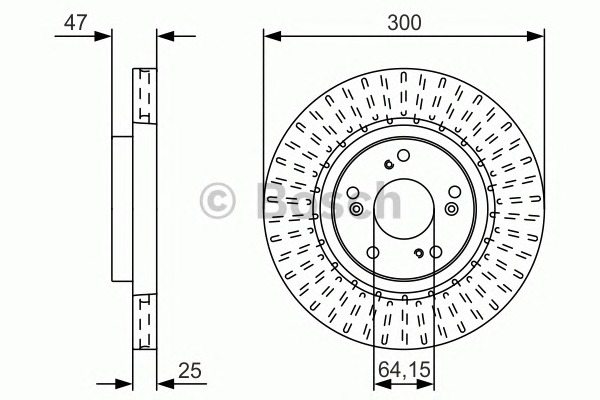 BOSCH Első féktárcsa 0986479U53_BOSCH