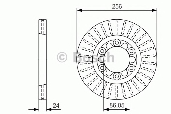 BOSCH Első féktárcsa 0986479U98_BOSCH