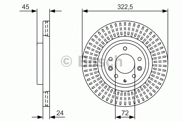 BOSCH Első féktárcsa 0986479V00_BOSCH