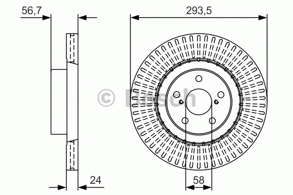 BOSCH Első féktárcsa 0986479V06_BOSCH