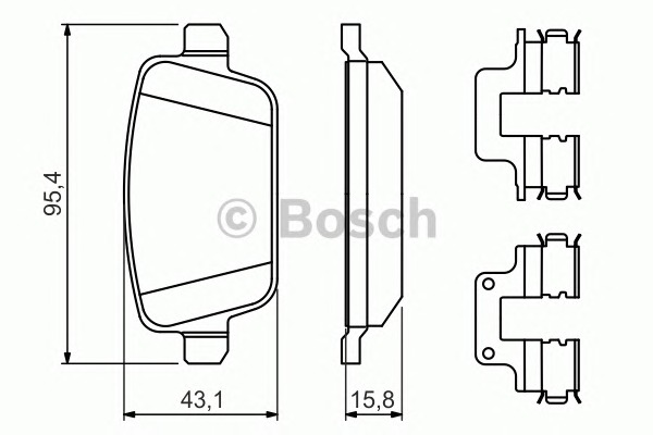 BOSCH Hátsó fékbetét 0986494639_BOSCH