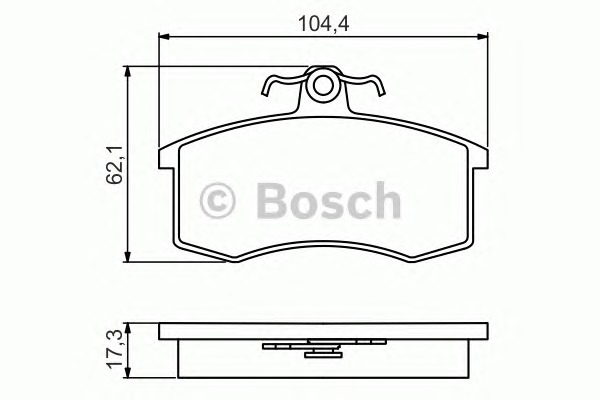 BOSCH Fékbetét, mind 0986495214_BOSCH