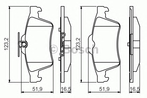 BOSCH Hátsó fékbetét 0986495216_BOSCH